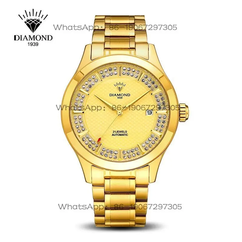 Shanghai Watch Diamond Brand Automatic Mechanical Watch New Waterproof Diamond-encrusted High-end S301 Genuine Men's Watch
Shanghai Watch Diamond Brand Automatic Mechanical Watch New Waterproof Diamond-encrusted High-end S301 Genuine Men's Watch