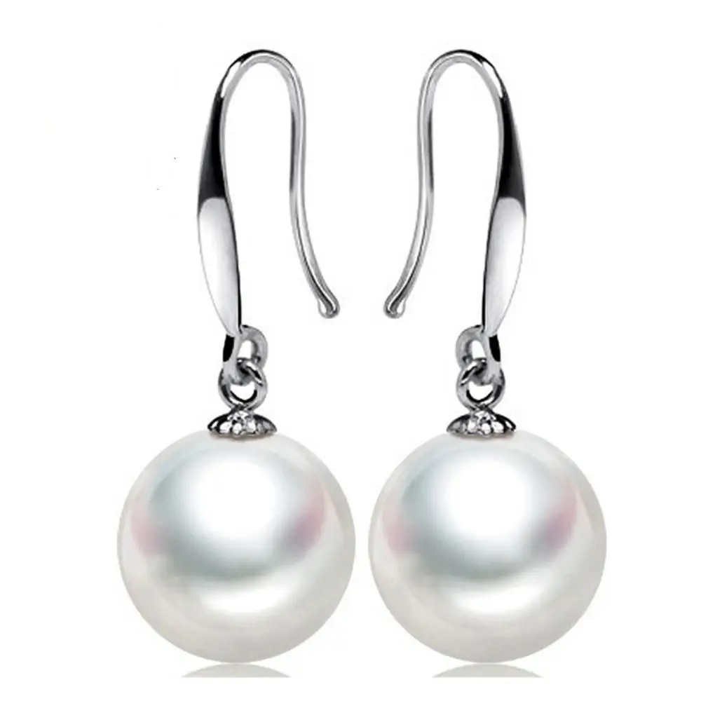 Simple Ball Shape Long Earrings Shell Beads Simulation Freshwater Pearl Drop Earrings Temperament Rhinestone Ear Hook Female
Simple Ball Shape Long Earrings Shell Beads Simulation Freshwater Pearl Drop Earrings Temperament Rhinestone Ear Hook Female