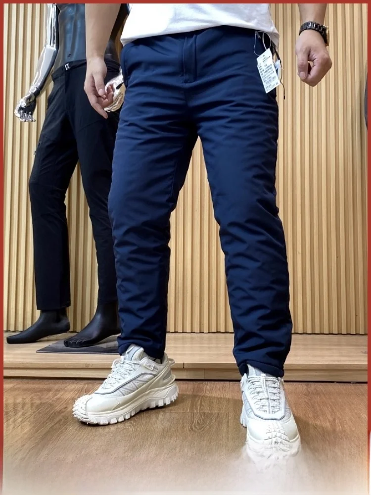 Зимние Thiened Fce aphene Technology, мужские непромокаемые повседневные прямые брюки с защитой от ветра, длинные брюки из полиэфирного волокна
Зимние Thiened Fce aphene Technology, мужские непромокаемые повседневные прямые брюки с защитой от ветра, длинные брюки из полиэфирного волокна