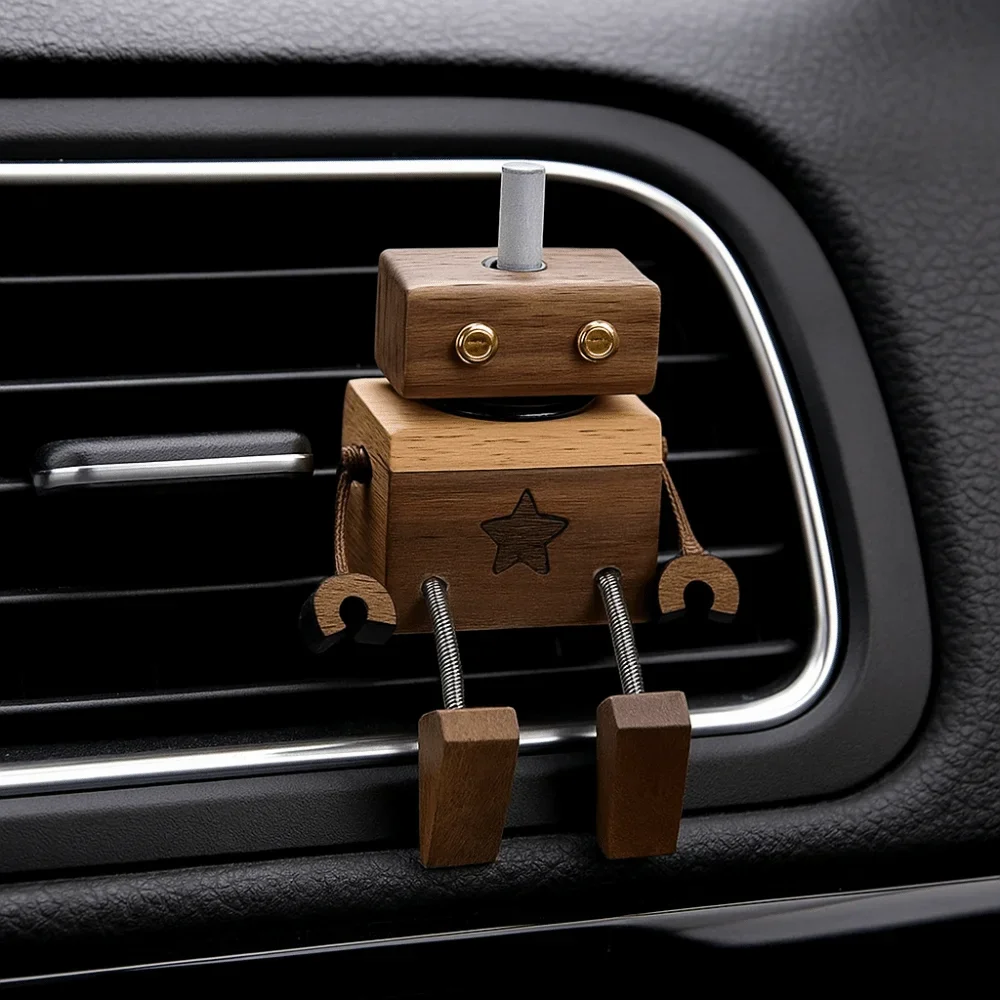 Car Air Vent Freshener Perfume Hand Made Essential Oil Fragrance Expander Wood Robot Fragrance Bottle Funny Car Mounted Office
Car Air Vent Freshener Perfume Hand Made Essential Oil Fragrance Expander Wood Robot Fragrance Bottle Funny Car Mounted Office