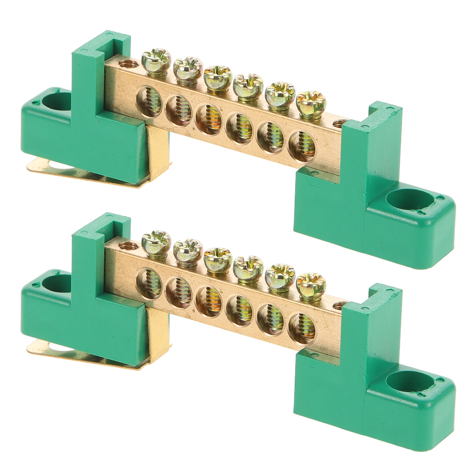 2 Pcs Terminal Block Ground Bar Kit Rod Electrical Grounding Bars Busbar with Positions
2 Pcs Terminal Block Ground Bar Kit Rod Electrical Grounding Bars Busbar with Positions