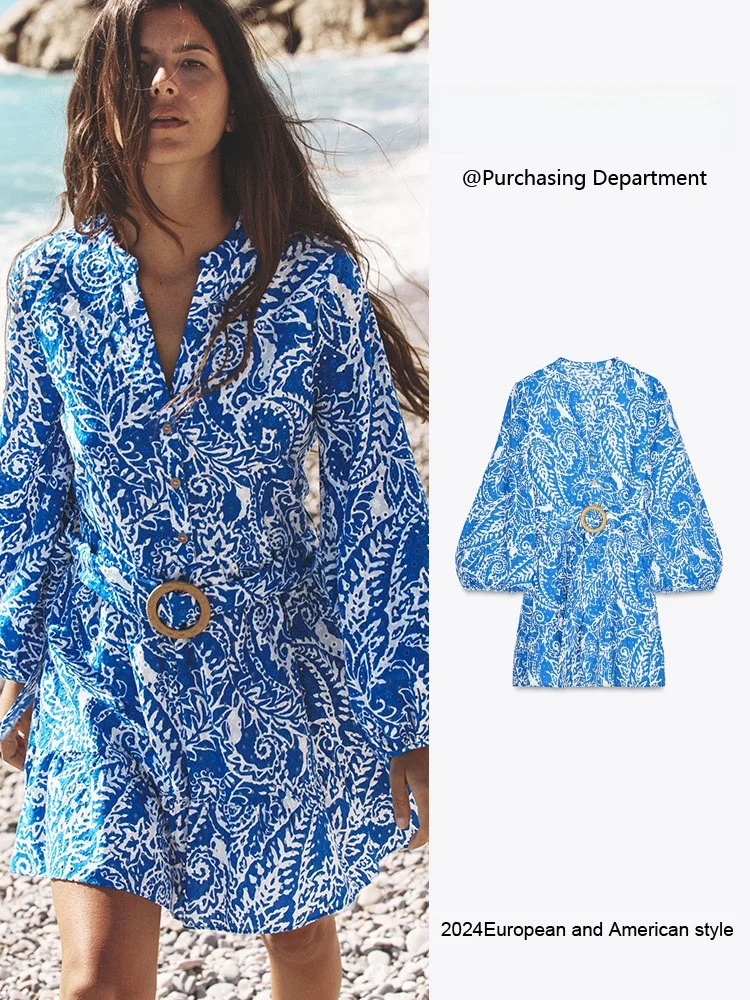 Spring New Arrival Women's Dress ZA2025 Elegant Embroidered Shirt Style Long Sleeve Gown with Belt High Waist A-Line Skirt
Spring New Arrival Women's Dress ZA2025 Elegant Embroidered Shirt Style Long Sleeve Gown with Belt High Waist A-Line Skirt