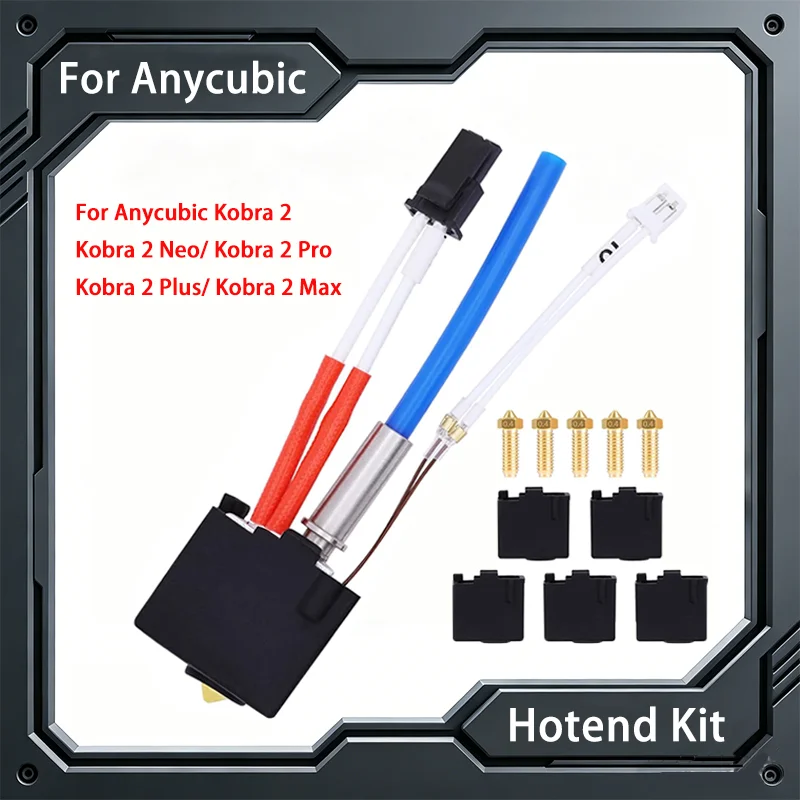  Комплект для модернизации хотэнда Anycubic Kobra 2, хотэнд 0,4 мм для Kobra 2 Pro/2 Neo/2 Plus с термобарьером, соплом и термозащитным чехлом, запчасть для 3D-принтера
Комплект для модернизации хотэнда Anycubic Kobra 2, хотэнд 0,4 мм для Kobra 2 Pro/2 Neo/2 Plus с термобарьером, соплом и термозащитным чехлом, запчасть для 3D-принтера