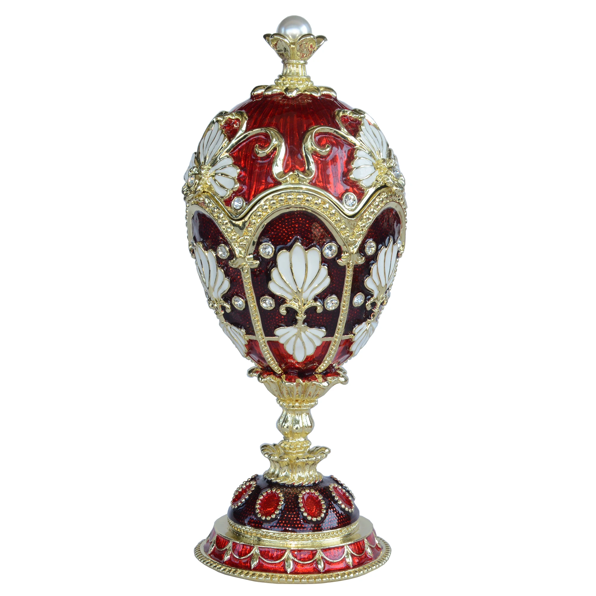 Large Faberge red jeweled Trinket jewelry ring Box Easter egg Russian craft wedding birthday Christmas Gift for Her Christmas
Large Faberge red jeweled Trinket jewelry ring Box Easter egg Russian craft wedding birthday Christmas Gift for Her Christmas