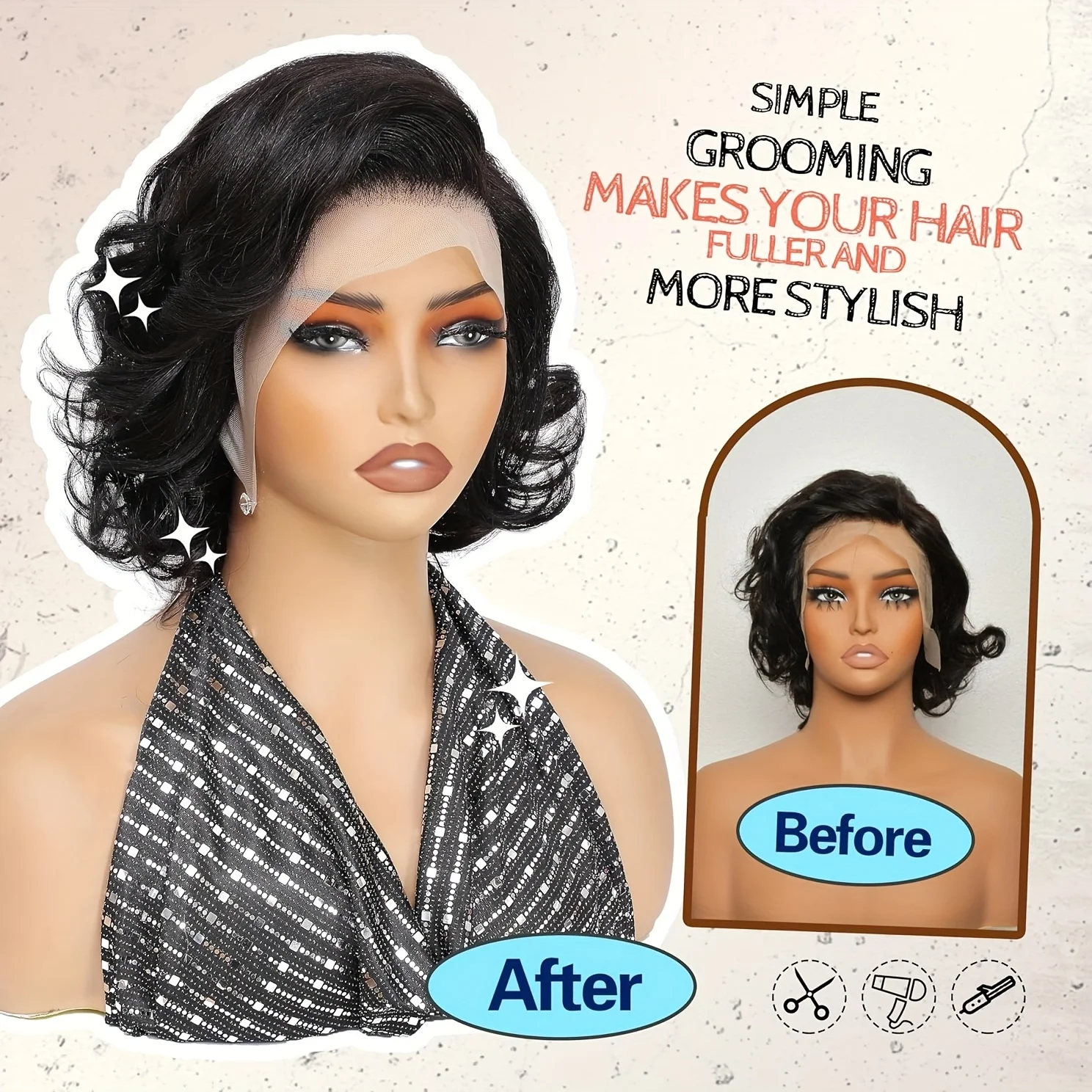 13x4 HD Lace Front Human Hair Wig Body Wave Wigs 200% Density Pre Plucked Glueless Bob Wigs for Women Natural Black
13x4 HD Lace Front Human Hair Wig Body Wave Wigs 200% Density Pre Plucked Glueless Bob Wigs for Women Natural Black