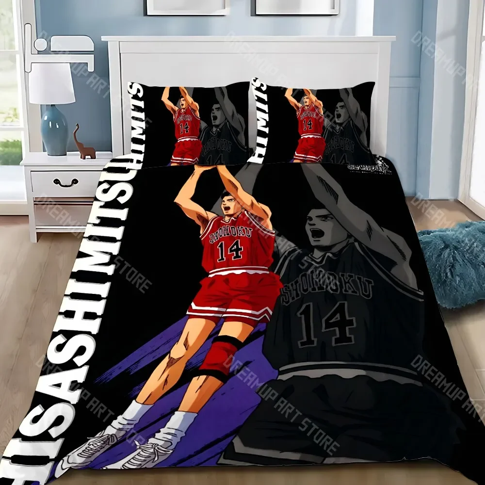 Anime Duvet Cover Pillowcase Bedding Set Adult Boy S-Slam D-Dunk Girl Bedroom Decoration Children Gift Single Double Large Size
Anime Duvet Cover Pillowcase Bedding Set Adult Boy S-Slam D-Dunk Girl Bedroom Decoration Children Gift Single Double Large Size