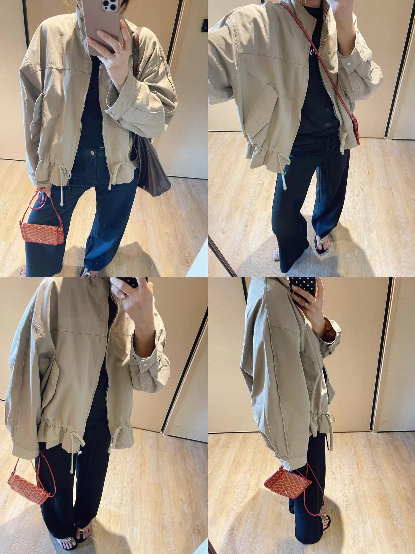 KOGIRL Korean Style Loose Fit Zipper Washed Vintage Outerwear Drawstring Cotton Jacket Slimming Windbreaker for Women
KOGIRL Korean Style Loose Fit Zipper Washed Vintage Outerwear Drawstring Cotton Jacket Slimming Windbreaker for Women
