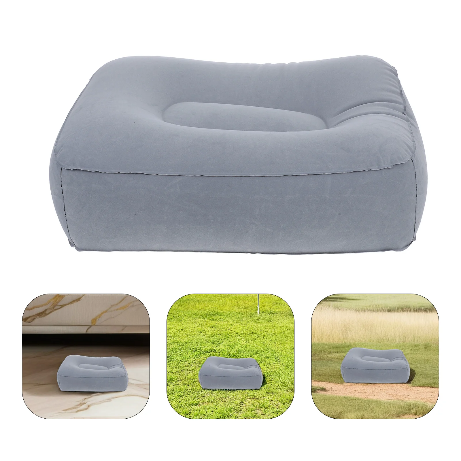 2 pcs Inflatable Foot Rest Cushion Flocking Pvc Grey For Airplane Car Office Use Supports Legs Swelling Fatigue
2 pcs Inflatable Foot Rest Cushion Flocking Pvc Grey For Airplane Car Office Use Supports Legs Swelling Fatigue