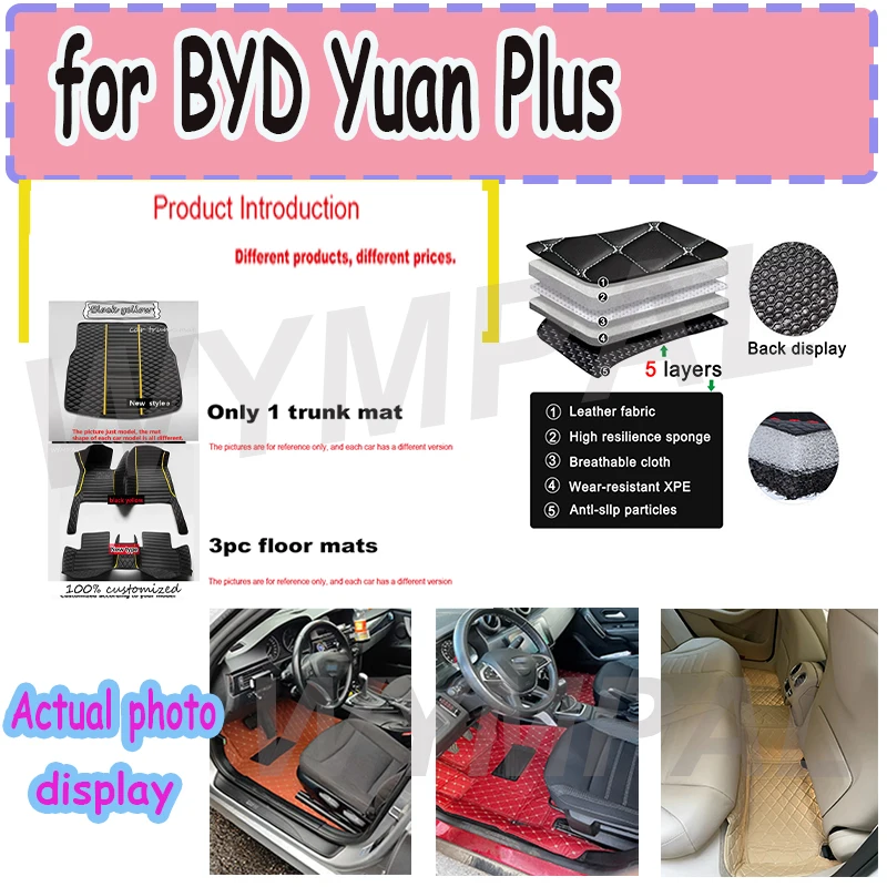 LUXURY Rear Trunk Floor Mat For BYD Yuan Plus Atto 3 2021~2023 Auto Non-slip Floor Mats Car Mat Car Mats Floor Car Accessories
LUXURY Rear Trunk Floor Mat For BYD Yuan Plus Atto 3 2021~2023 Auto Non-slip Floor Mats Car Mat Car Mats Floor Car Accessories