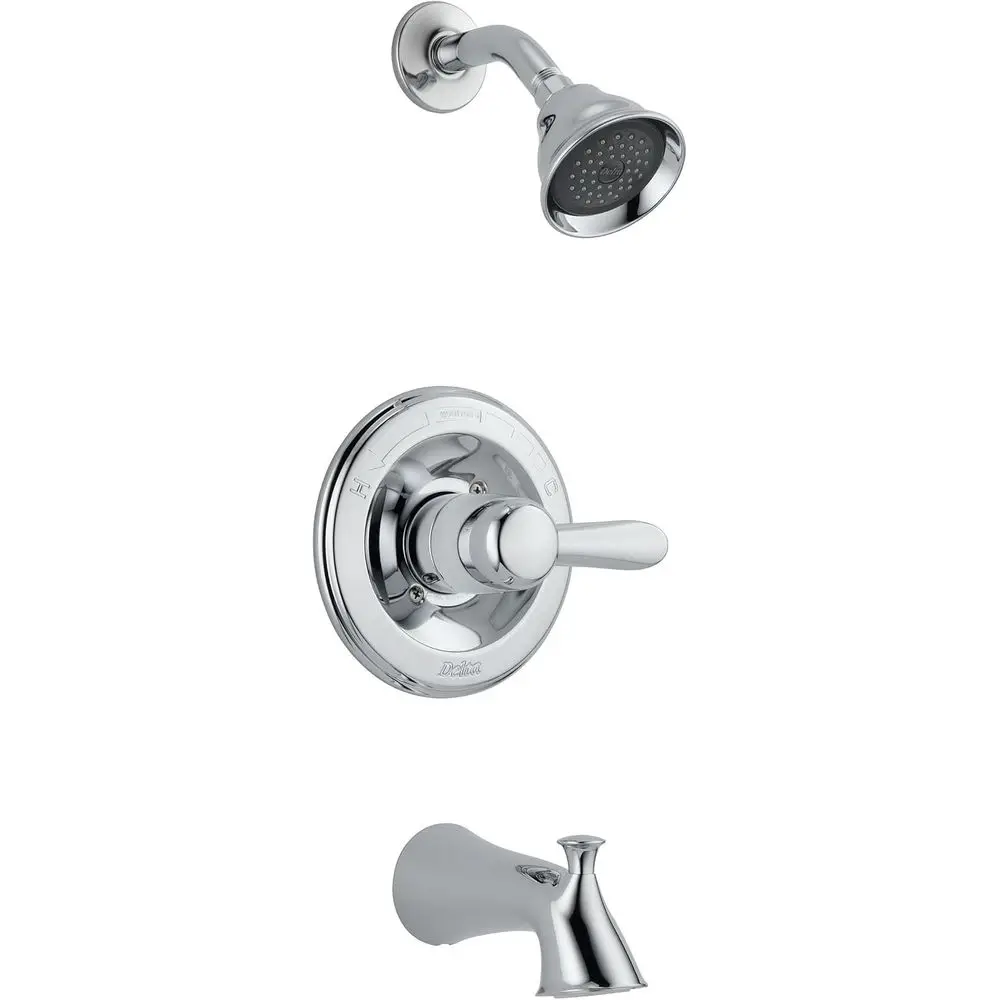 14 Series Single-Handle Tub and Shower Trim Kit with 5-Spray Touch-Clean Showerhead, Chrome Finish
14 Series Single-Handle Tub and Shower Trim Kit with 5-Spray Touch-Clean Showerhead, Chrome Finish