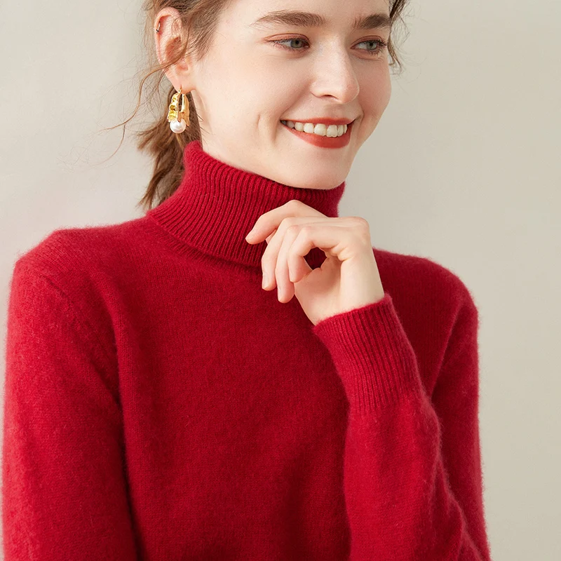 100% Cashmere Sweater 2023 Winter New Ladies Tops Turtleneck Warm Base Pullover Women Sweater Female Thicken Casual Knit Jumper
100% Cashmere Sweater 2023 Winter New Ladies Tops Turtleneck Warm Base Pullover Women Sweater Female Thicken Casual Knit Jumper