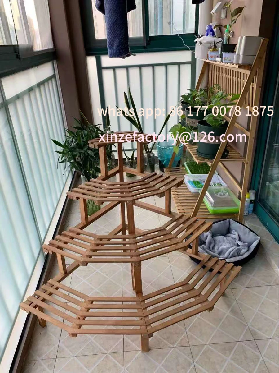 Customizable Solid Wood Corner Flower Stand Multi-layer Ladder Type Floor Plant Stand Balcony Wooden Flower
Customizable Solid Wood Corner Flower Stand Multi-layer Ladder Type Floor Plant Stand Balcony Wooden Flower