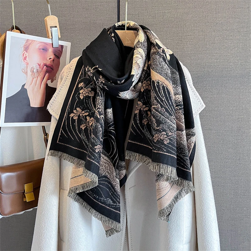 Autumn Winter Scarf for Women Cashmere Shawls Lady Warm Thick Blanket Cashmere Bufanda Stoles Student Scarves Poncho Echarpe
Autumn Winter Scarf for Women Cashmere Shawls Lady Warm Thick Blanket Cashmere Bufanda Stoles Student Scarves Poncho Echarpe