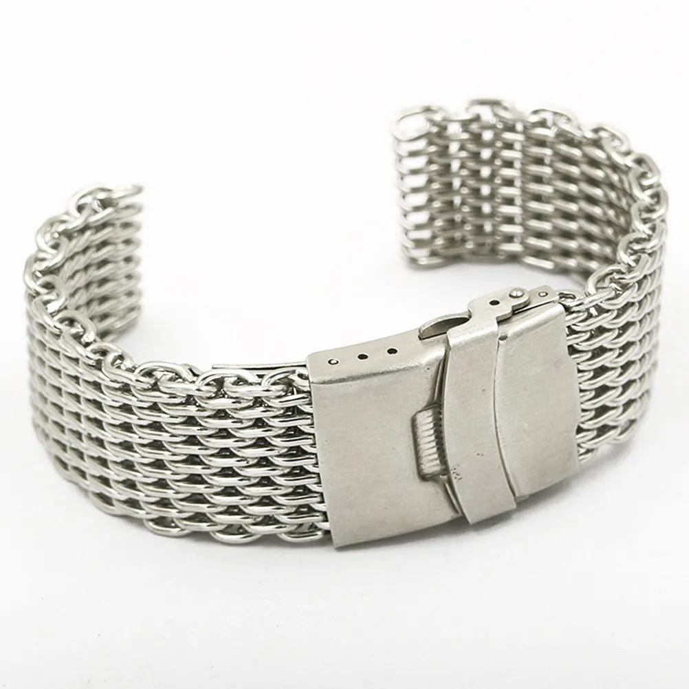24 Mm Mesh Strap Watch Shark Band Stainless Steel Watchbnad Watchband Bracelet Mens
24 Mm Mesh Strap Watch Shark Band Stainless Steel Watchbnad Watchband Bracelet Mens