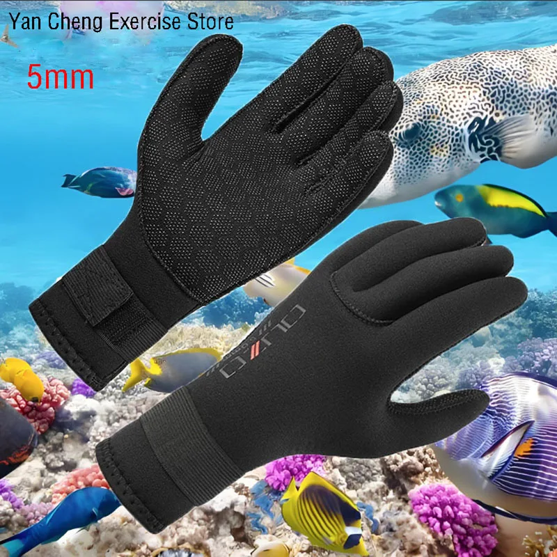 New 5mm Neoprene Thicken Snorkeling Dive Gloves Anti-slip Winter Swimming Kayaking Free-dive Spearfishing Gloves for Men
New 5mm Neoprene Thicken Snorkeling Dive Gloves Anti-slip Winter Swimming Kayaking Free-dive Spearfishing Gloves for Men