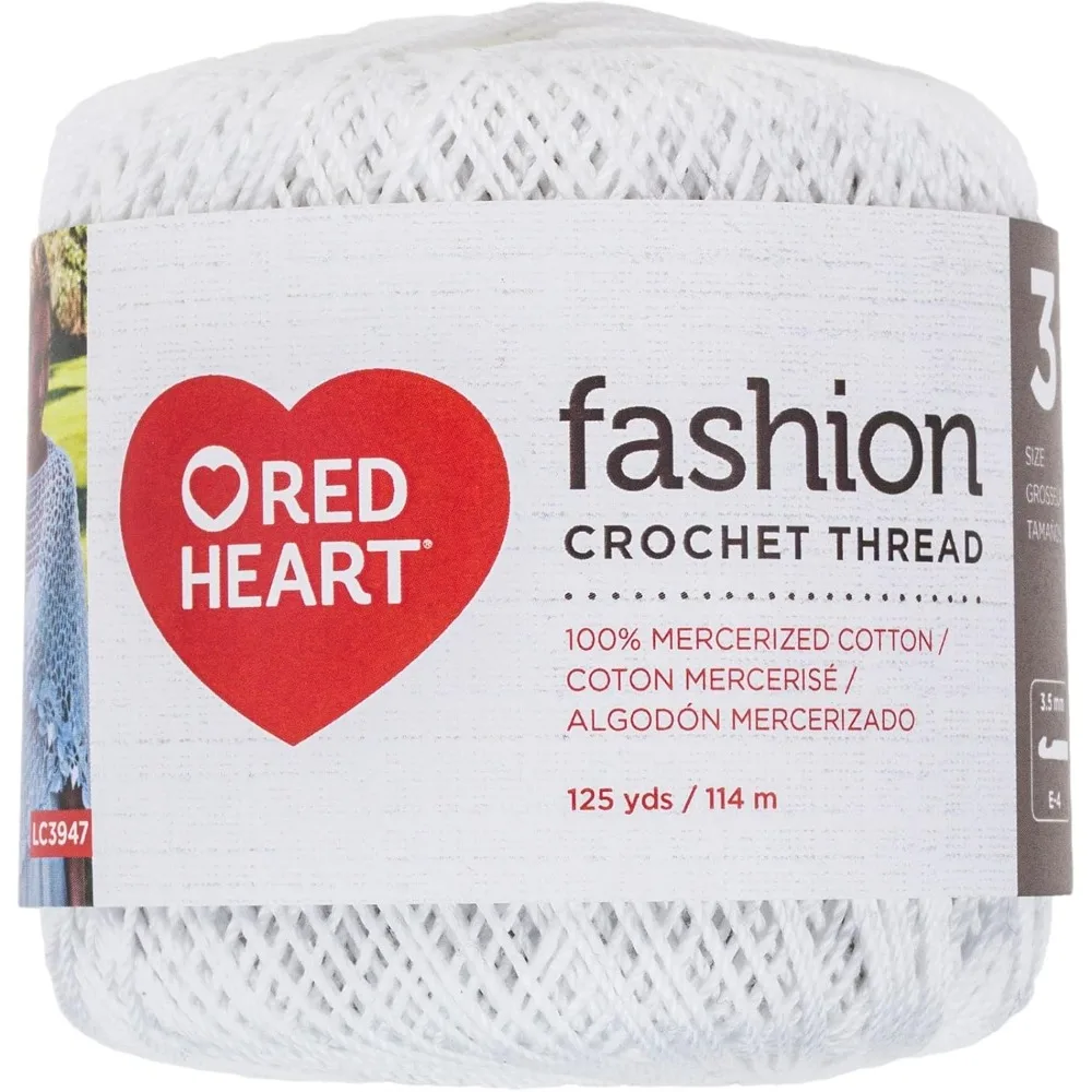 US Shipping Fashion Size 3 Crochet Thread 100% Mercerized Cotton White Yarn for Knitting Weaving Handcrafts DIY
US Shipping Fashion Size 3 Crochet Thread 100% Mercerized Cotton White Yarn for Knitting Weaving Handcrafts DIY