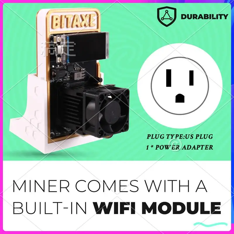 ABT-2025Bitaxe Gamma601 Bitcoins Miner 18 Вт 1,2TH/S BM1370 Asic Chip от Antminer S21 Pro Bitcoin BTC Miner Крипто-майнер US PLUG
ABT-2025Bitaxe Gamma601 Bitcoins Miner 18 Вт 1,2TH/S BM1370 Asic Chip от Antminer S21 Pro Bitcoin BTC Miner Крипто-майнер US PLUG