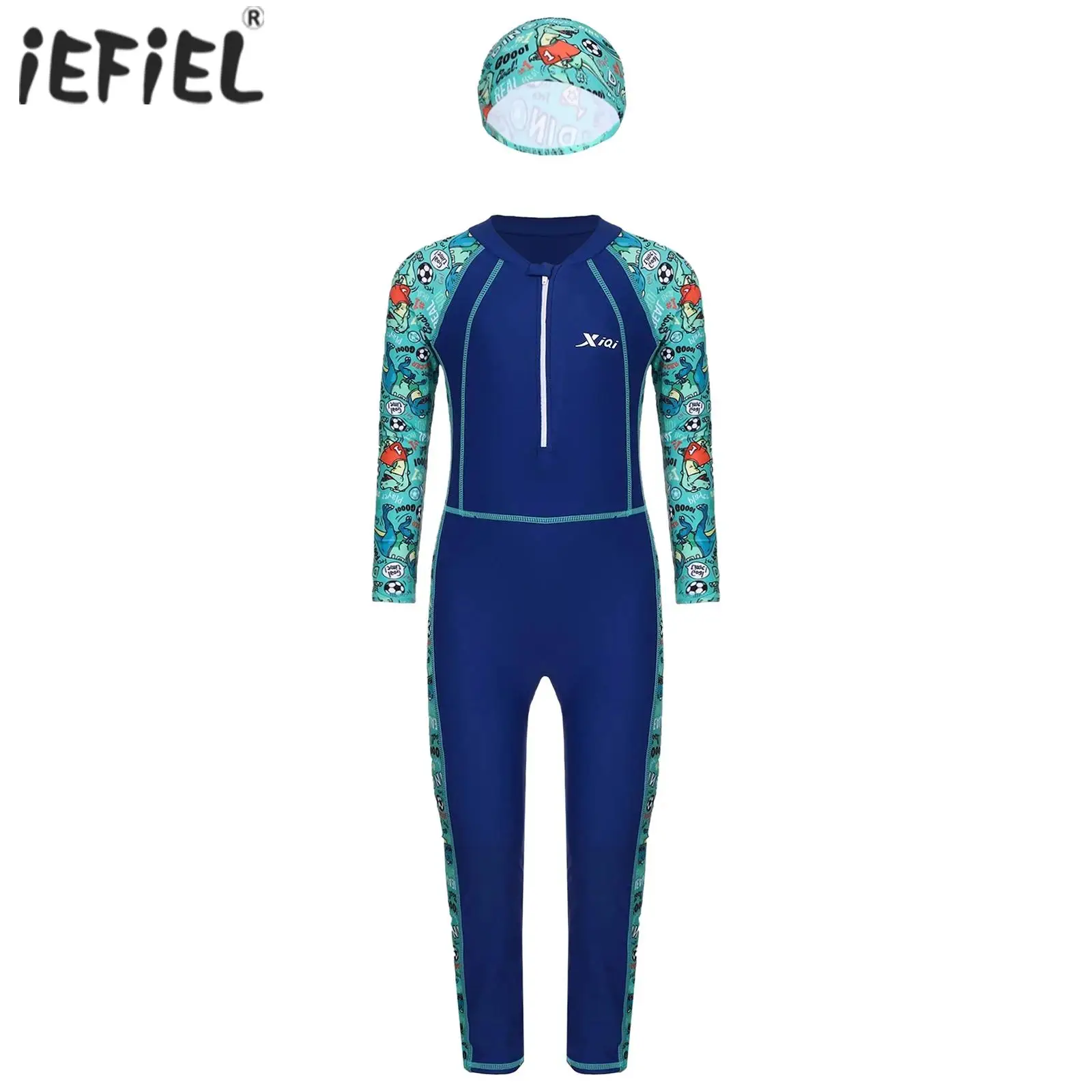 Детский цельный купальник для девочек с длинными рукавами и мультяшным принтом на молнии спереди, комбинезон с шляпой, солнцезащитный костюм, купальный костюм
Детский цельный купальник для девочек с длинными рукавами и мультяшным принтом на молнии спереди, комбинезон с шляпой, солнцезащитный костюм, купальный костюм