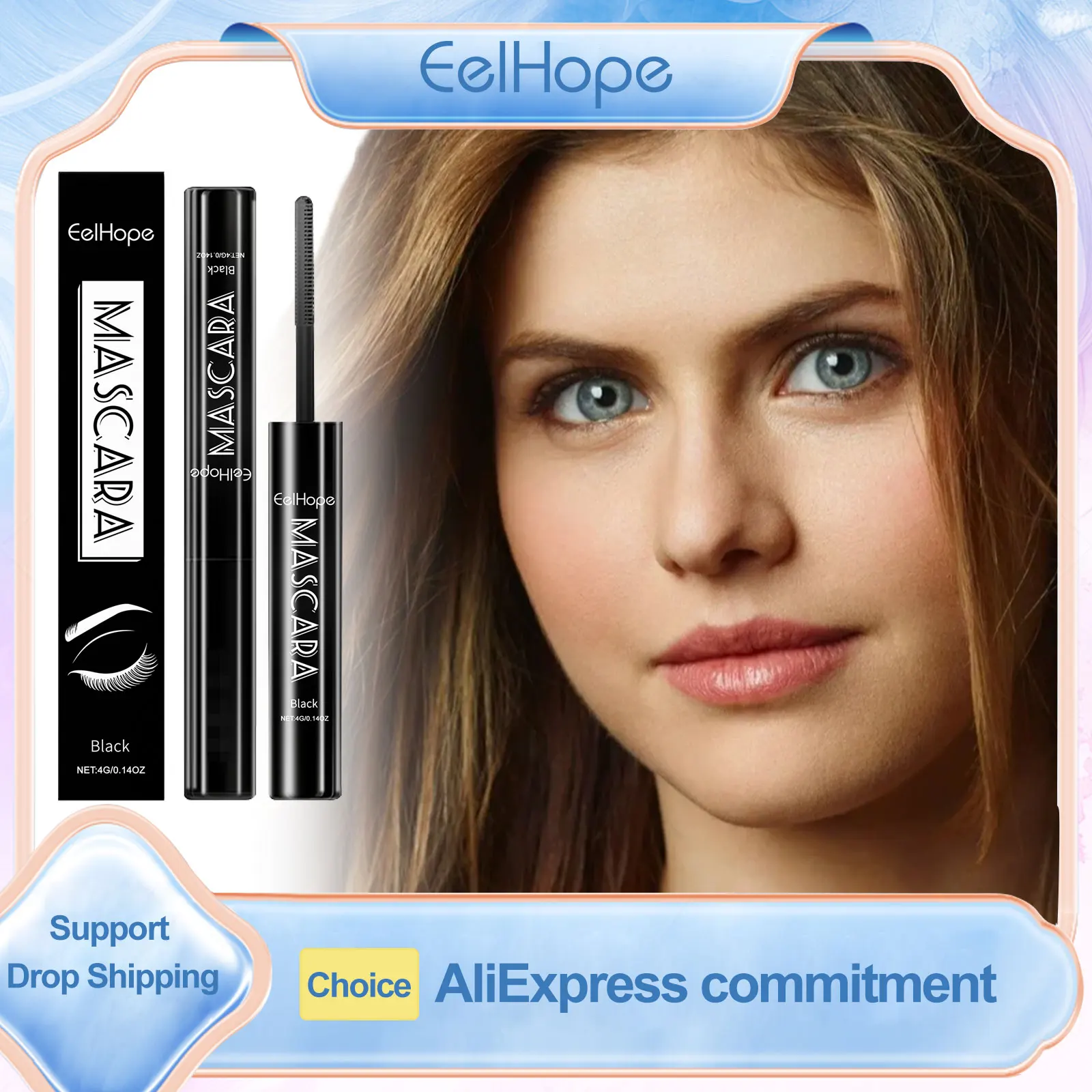 Eelhope Black Mascara Waterproof Long Lasting Enhancement of Eyelashes Lengthening and Volume Mascara for Eyelash Extension 4g
Eelhope Black Mascara Waterproof Long Lasting Enhancement of Eyelashes Lengthening and Volume Mascara for Eyelash Extension 4g