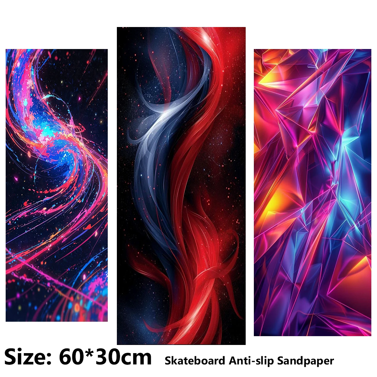 ElecStric Scooter Anti-slip Sticker Sandpaper Skateboard Grip Tape Sheet 60*30cm Abstract Nebula Crystal Fluid Pattern
ElecStric Scooter Anti-slip Sticker Sandpaper Skateboard Grip Tape Sheet 60*30cm Abstract Nebula Crystal Fluid Pattern