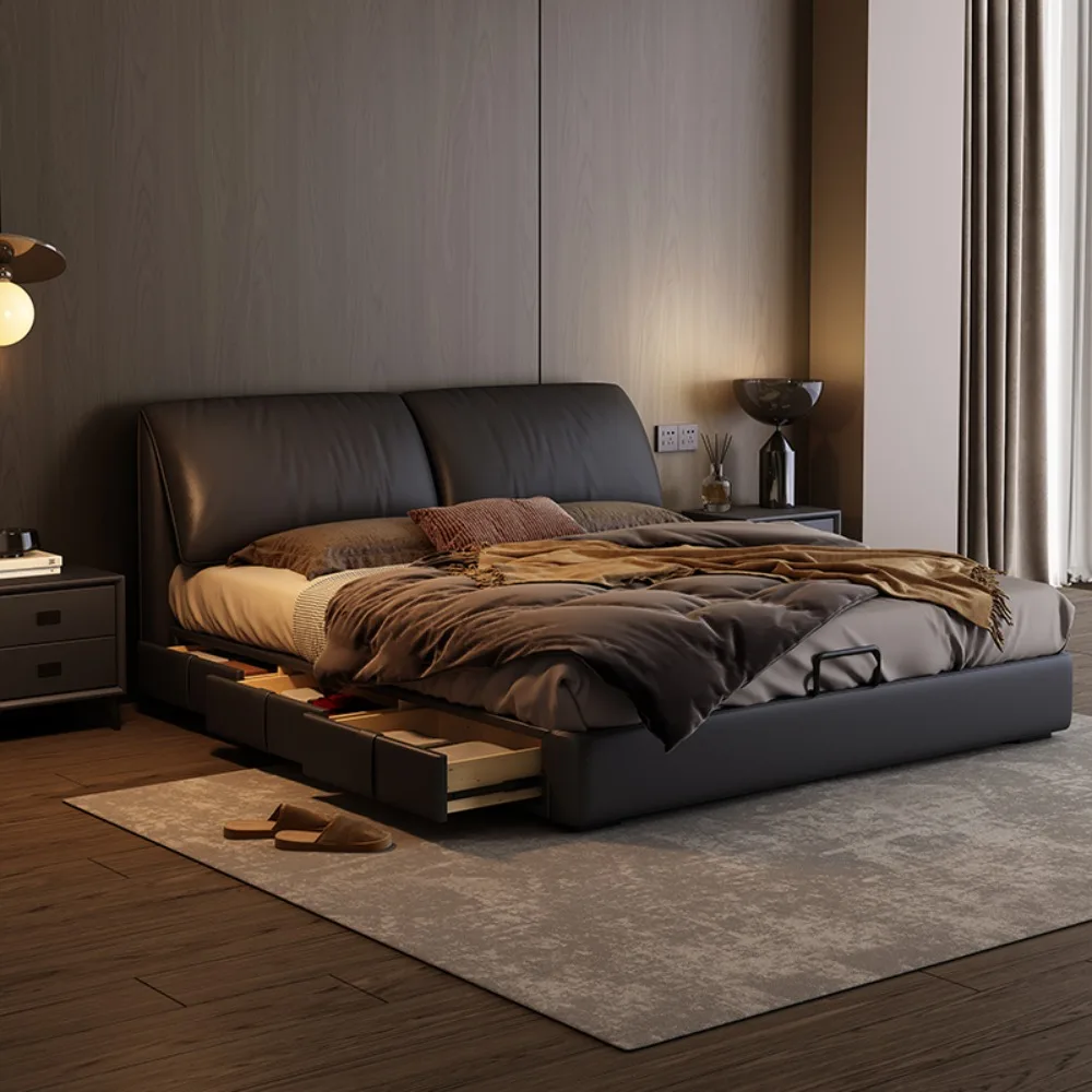 King Size Bedroom Black Bed Unique Europian Luxury Double Bed 180x200 Nightstands Somieres Y Marcos De Cama Home Decoration
King Size Bedroom Black Bed Unique Europian Luxury Double Bed 180x200 Nightstands Somieres Y Marcos De Cama Home Decoration