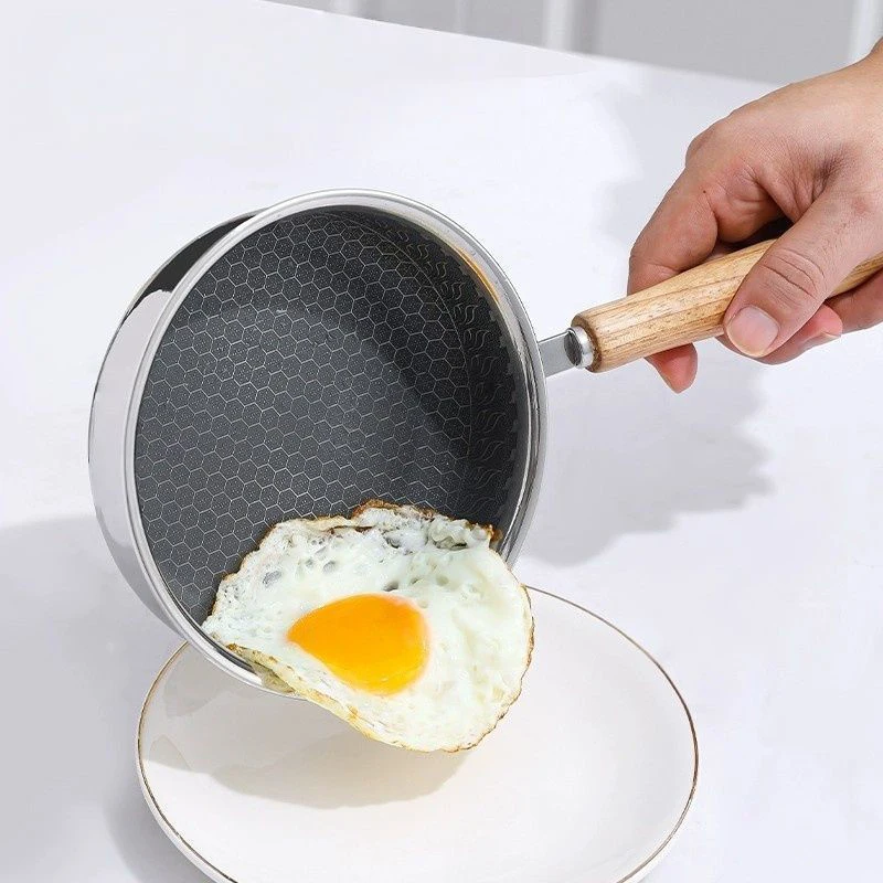 Portable Stainless Steel Non-Stick Pan Uncoated Non-stick Surface Frying Pan Grill Omelette Non-stick Pan Outdoor Camping
Portable Stainless Steel Non-Stick Pan Uncoated Non-stick Surface Frying Pan Grill Omelette Non-stick Pan Outdoor Camping