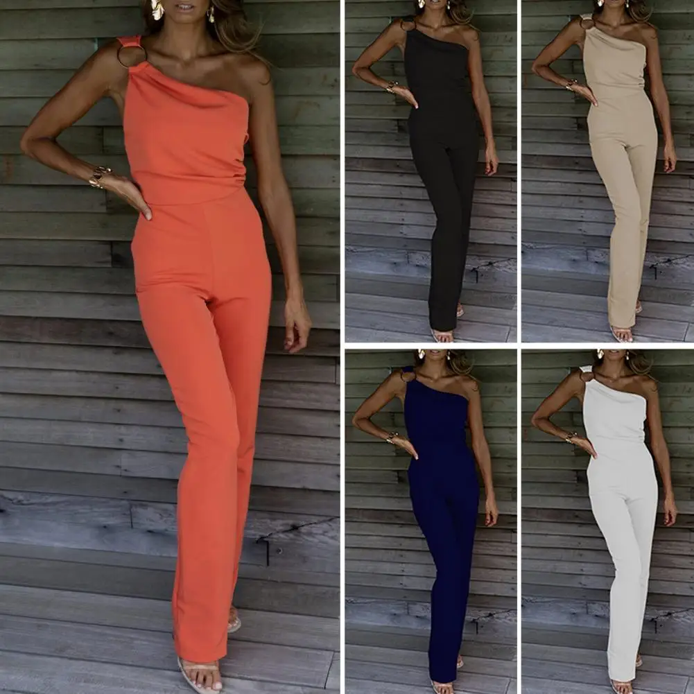 Summer Jumpsuit Big Hoop Decor Prom Jumpsuit High Waist Solid Color Chic Slim Fit Sleeveless Prom Jumpsuit
Summer Jumpsuit Big Hoop Decor Prom Jumpsuit High Waist Solid Color Chic Slim Fit Sleeveless Prom Jumpsuit