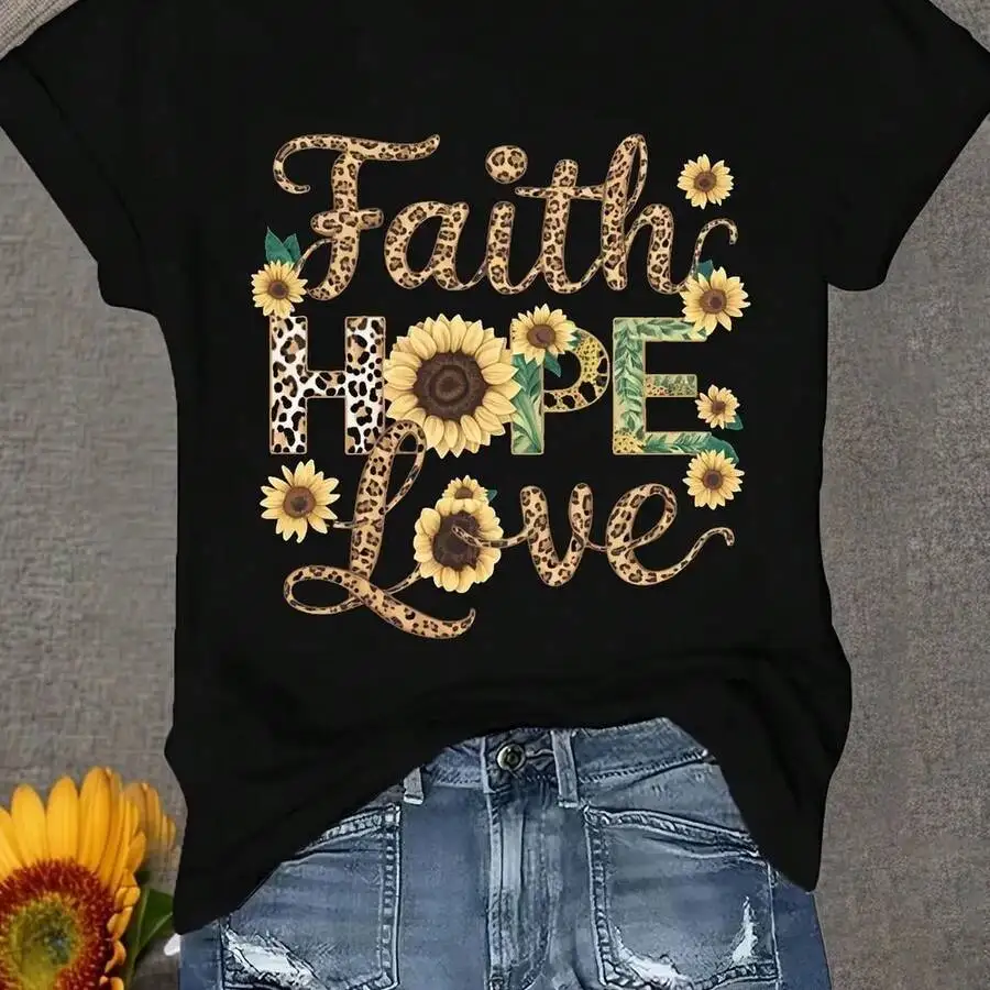 Womens Black Inspirational T-Shirt Short Sleeve Casual Top Comfortable Breathable Fit
Womens Black Inspirational T-Shirt Short Sleeve Casual Top Comfortable Breathable Fit