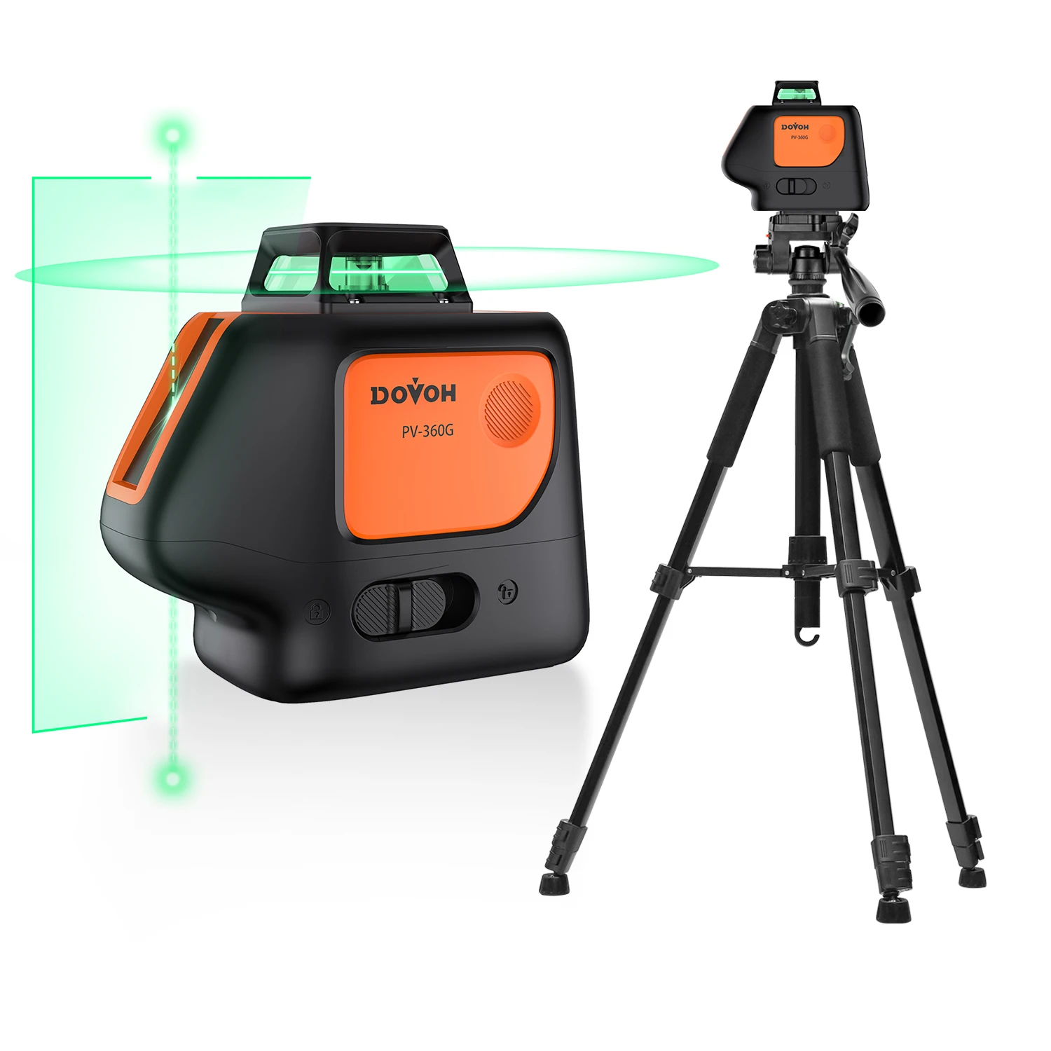 DOVOH Green Laser Level With 2 Plumb Laser Dots,Self-Leveling 360° Coverage Laser Level Tool Set With Tripod,PV-360G
DOVOH Green Laser Level With 2 Plumb Laser Dots,Self-Leveling 360° Coverage Laser Level Tool Set With Tripod,PV-360G