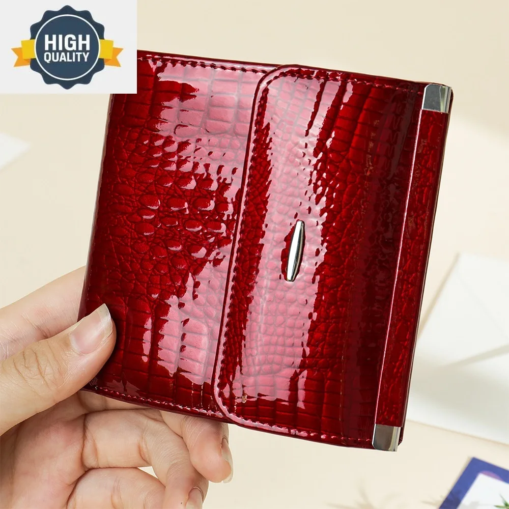 Retro Wallet Bifold for Women Genuine Cowhide Leather Short Purses Ladies Card Holders Fashion Coin Pouch
Retro Wallet Bifold for Women Genuine Cowhide Leather Short Purses Ladies Card Holders Fashion Coin Pouch
