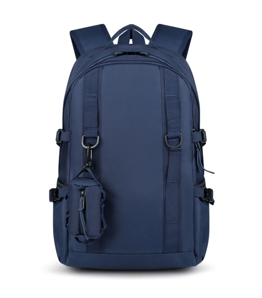Lake blue webbing casual backpack anti splash attached small pouch for students daily schooling outdoor short travel
Lake blue webbing casual backpack anti splash attached small pouch for students daily schooling outdoor short travel