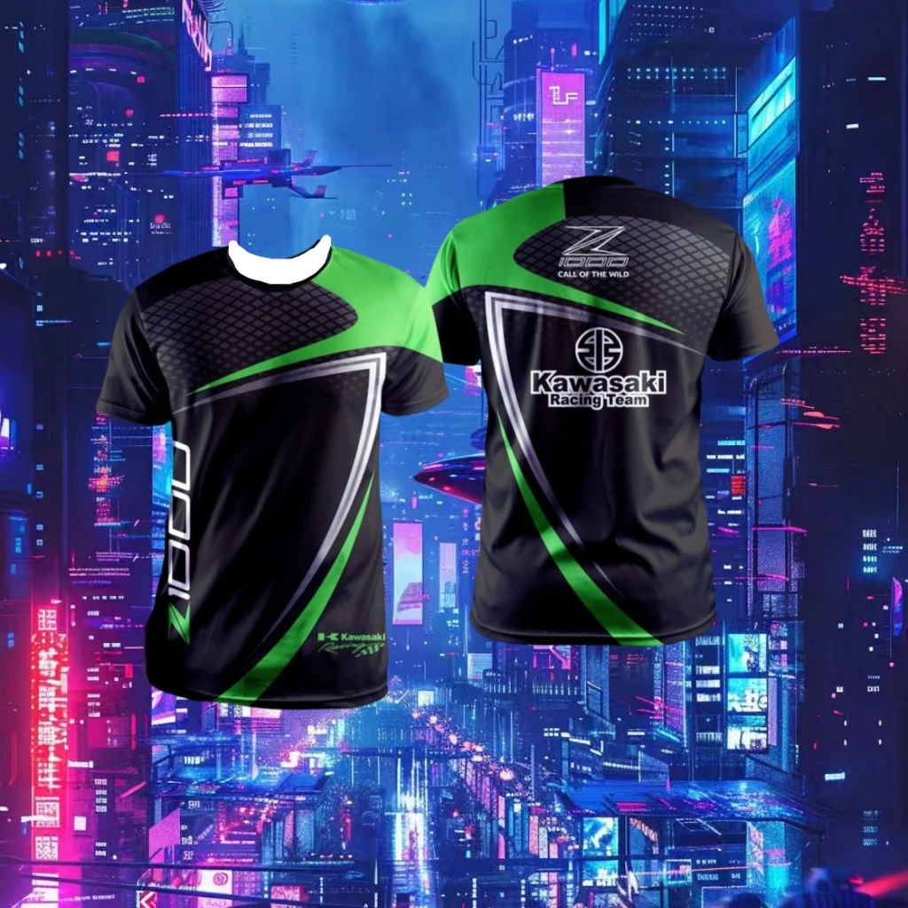 Hot Sale 2025 Summer Men's 3D Printed Kawasaki Motorcycle T-shirt Women Casual Sports Plus Size Tops Motorcycle Cool T Shirt
Hot Sale 2025 Summer Men's 3D Printed Kawasaki Motorcycle T-shirt Women Casual Sports Plus Size Tops Motorcycle Cool T Shirt