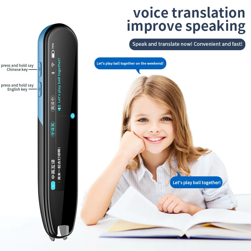 2023 Portable smart Pen Scanner 112 Languages Translation Pen Scanner Instant Text Scanning Reading Voice Scan Translator Device
2023 Portable smart Pen Scanner 112 Languages Translation Pen Scanner Instant Text Scanning Reading Voice Scan Translator Device