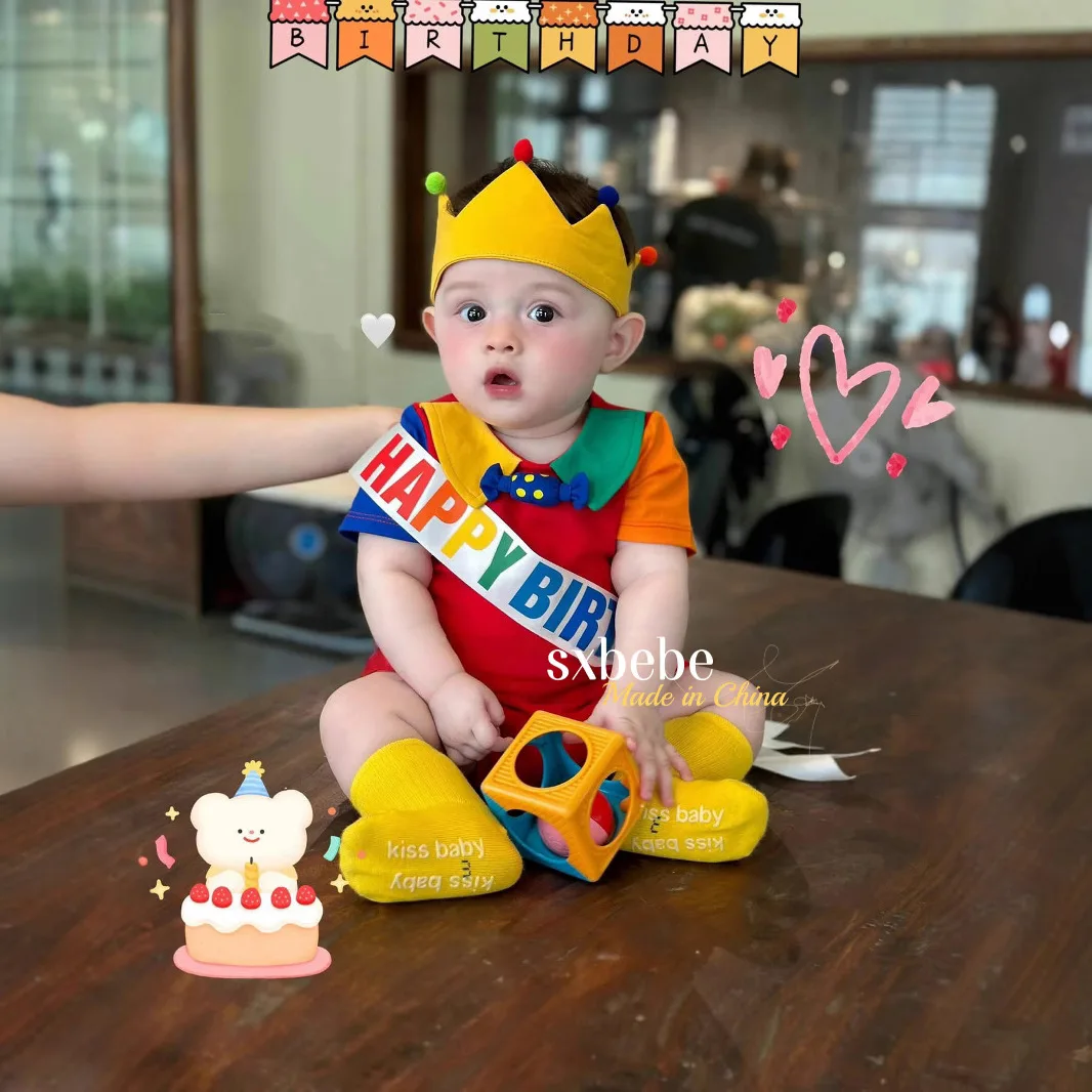 Summer New Baby Cotton Short Sleeved Rompers Ins Baby Birthday Style Comfortable and Soft BodySuit
Summer New Baby Cotton Short Sleeved Rompers Ins Baby Birthday Style Comfortable and Soft BodySuit