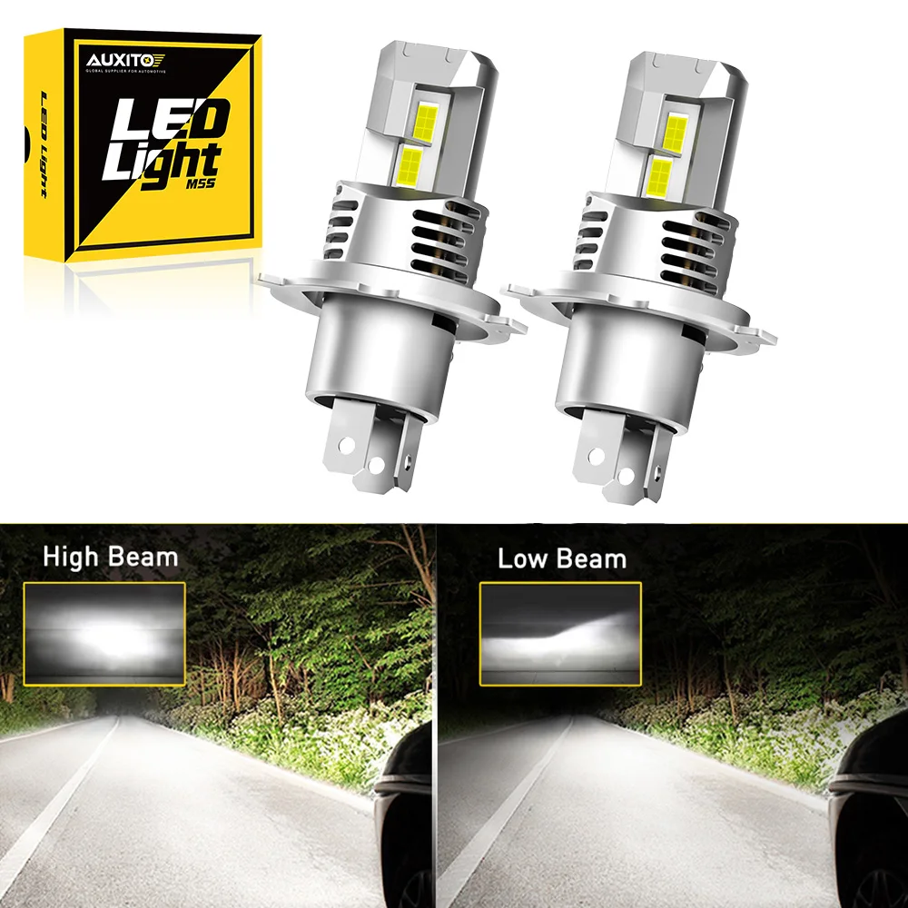 AUXITO 2Pcs H4 LED Headlamps High Low Beam CANBUS High Power 120W 9003 HB2 LED Front Headlight With Fan 6500K White 22000LM 12V
AUXITO 2Pcs H4 LED Headlamps High Low Beam CANBUS High Power 120W 9003 HB2 LED Front Headlight With Fan 6500K White 22000LM 12V