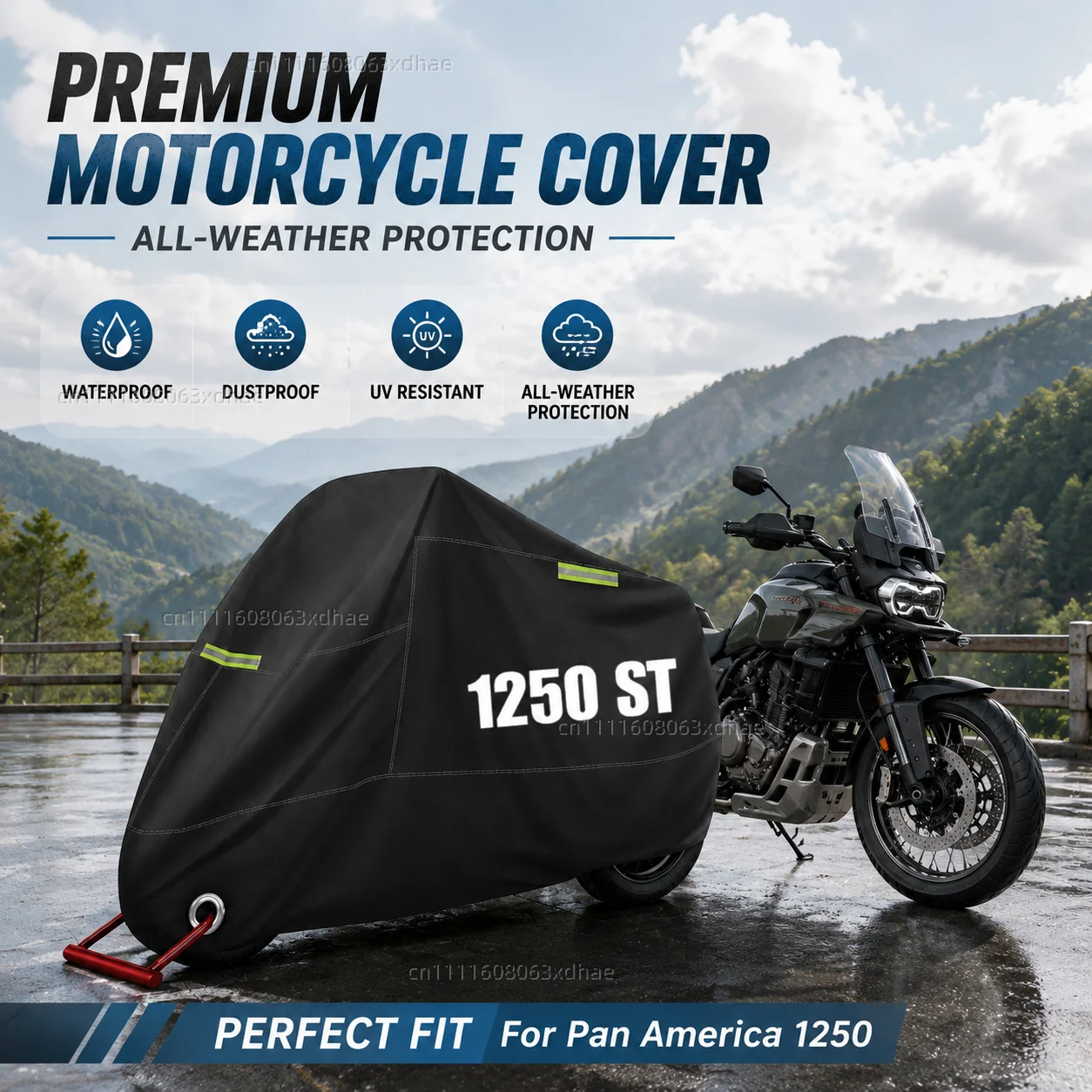 Motorcycle Full Cover Waterproof Rain Dustproof All Season 190T Oxford Cloth For For Pan America 1250 Special RA1250 2021 2022
Motorcycle Full Cover Waterproof Rain Dustproof All Season 190T Oxford Cloth For For Pan America 1250 Special RA1250 2021 2022