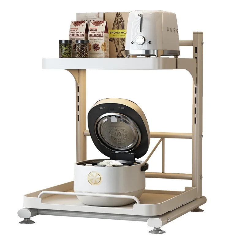 Rice Cooker Rack Standing Metal Double Tier Kitchen Multi-function Oven Pot Stand Sliding Organizer for Microwave and Oven
Rice Cooker Rack Standing Metal Double Tier Kitchen Multi-function Oven Pot Stand Sliding Organizer for Microwave and Oven