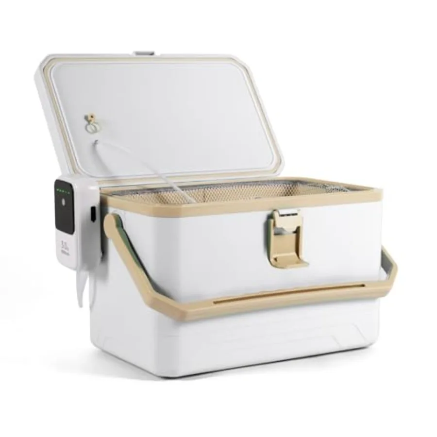 Портативный термоконтейнер для живой наживки 11QT/15QT с перезаряжаемым аэратором 4000 мАч для рыбалки, водонепроницаемое пластиковое ведро для живой рыбы
Портативный термоконтейнер для живой наживки 11QT/15QT с перезаряжаемым аэратором 4000 мАч для рыбалки, водонепроницаемое пластиковое ведро для живой рыбы