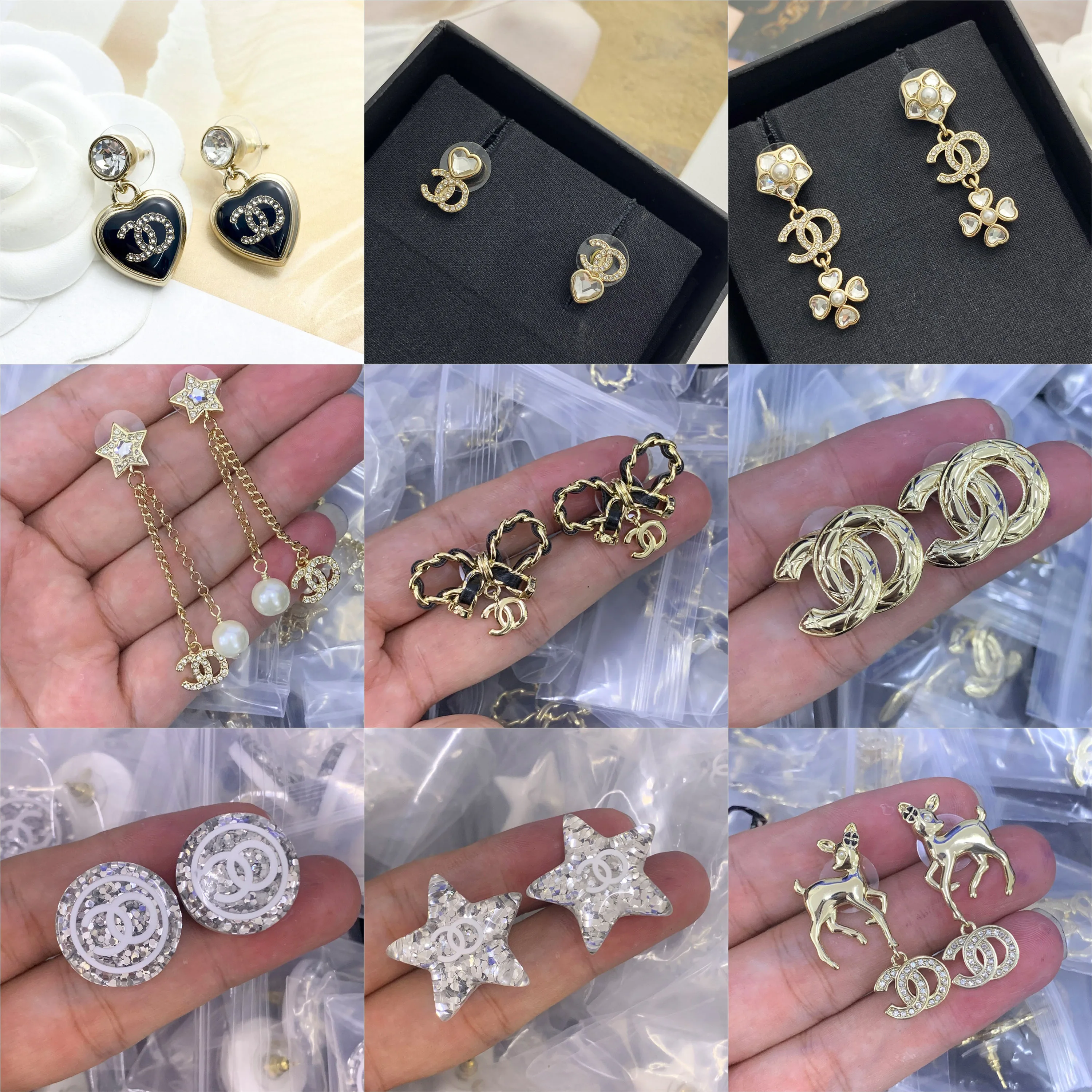 2026 new Chan stud earrings double C youthful fashion cater to young generation aesthetic, affordable price
2026 new Chan stud earrings double C youthful fashion cater to young generation aesthetic, affordable price