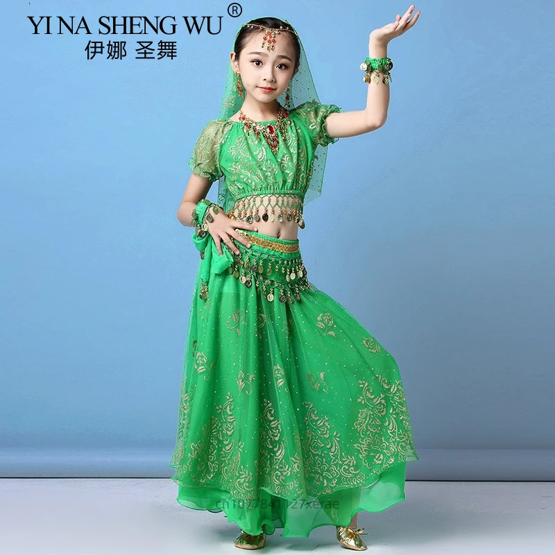 Indian Belly Dance Costume Kids Ethnic Performance Outfit Children Day Festival Dance Set New Dancing Cloth Outfits
Indian Belly Dance Costume Kids Ethnic Performance Outfit Children Day Festival Dance Set New Dancing Cloth Outfits