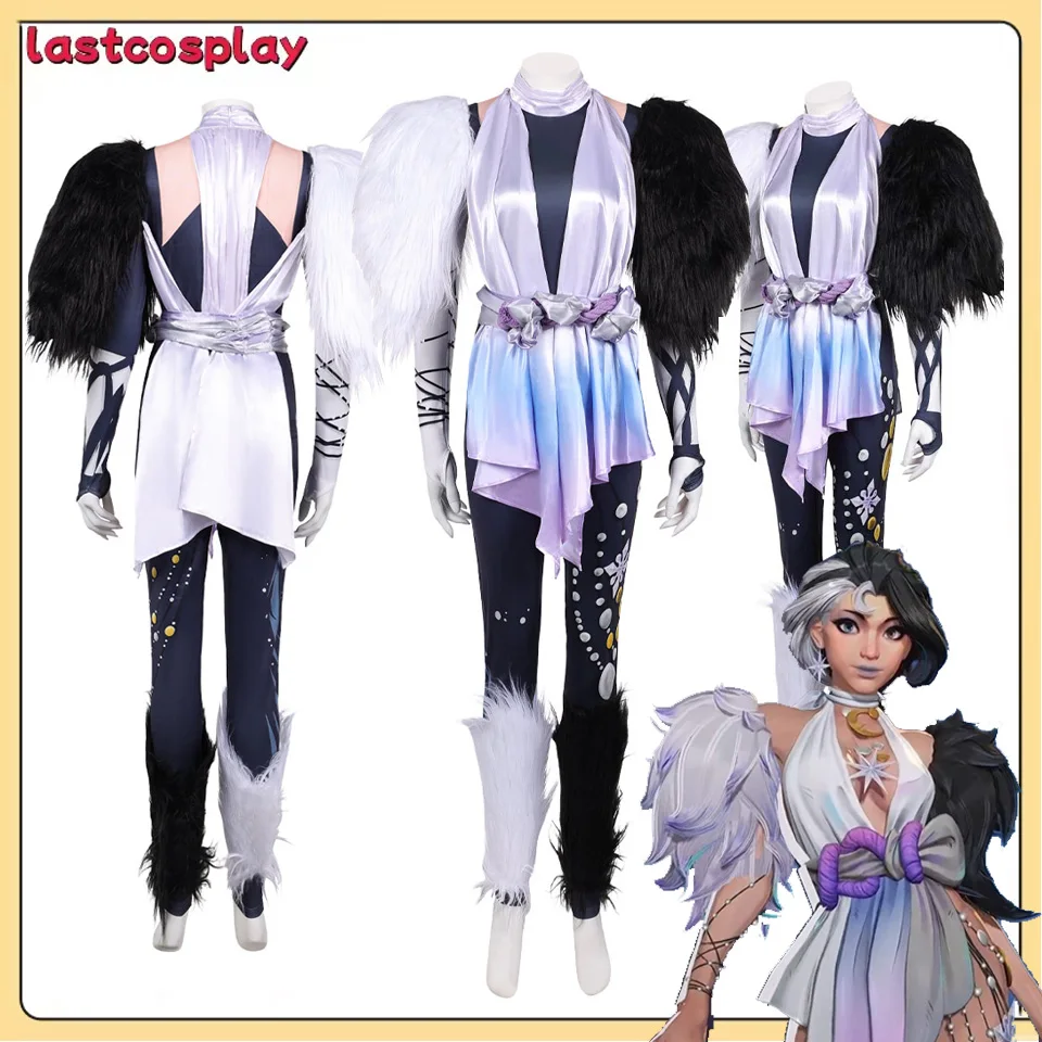 Fantasy Game Rivals Disguise Luna Snow Cosplay Costume Jumpsuit Girdle Shoulder Pads Outfits for Women Halloween Carnival Suit
Fantasy Game Rivals Disguise Luna Snow Cosplay Costume Jumpsuit Girdle Shoulder Pads Outfits for Women Halloween Carnival Suit