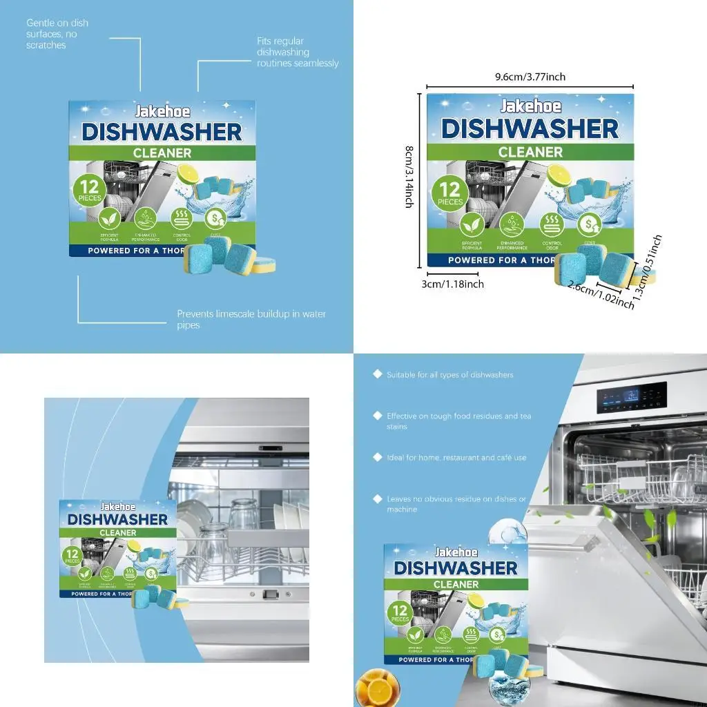 12PCS Dishwasher Detergent Tablets Eliminate Stubborn 37JD
12PCS Dishwasher Detergent Tablets Eliminate Stubborn 37JD