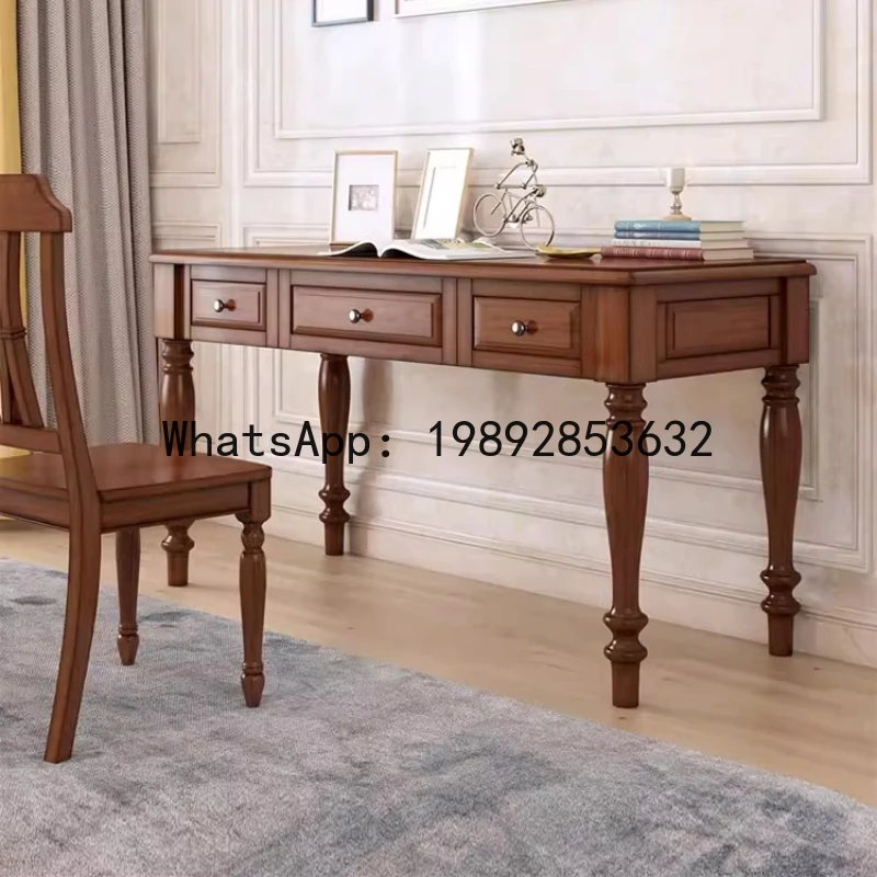 XL American Style Solid Wood Desk Natural Wood Furniture Writing Desk Study Computer Desk Office
XL American Style Solid Wood Desk Natural Wood Furniture Writing Desk Study Computer Desk Office