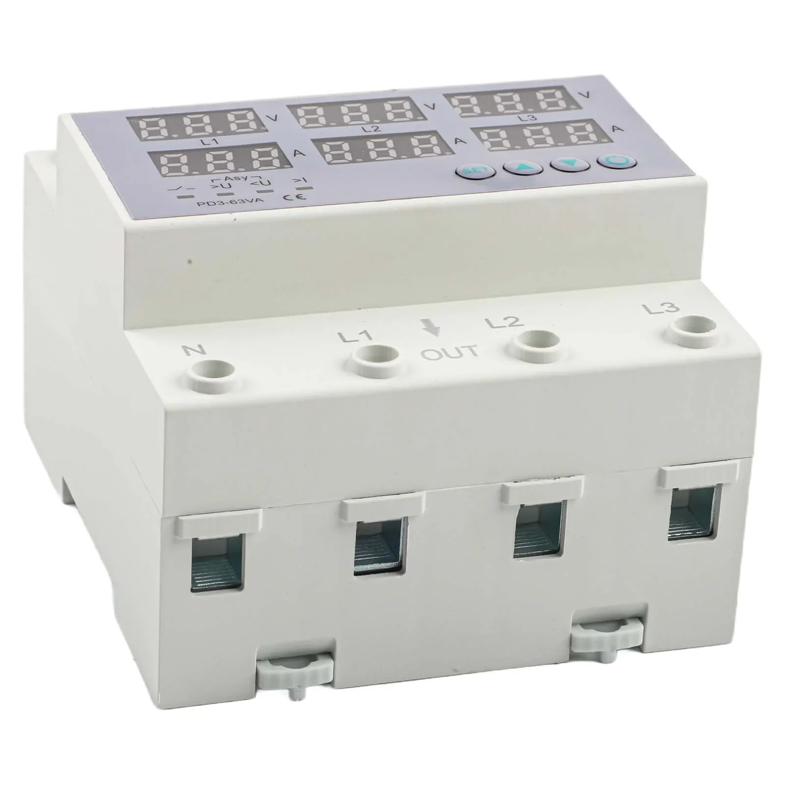 Electrical Safety Current Limiter Adjustable Voltage Limiter Adjustable Delay Function DIN Rail Mounted For Voltage Control
Electrical Safety Current Limiter Adjustable Voltage Limiter Adjustable Delay Function DIN Rail Mounted For Voltage Control