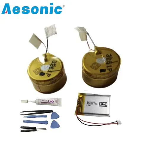 2PCS Original for VARTA  CP1254 3.7V Rechargeable Battery for Sennheiser Momentum True Wireless 2 3 Headset Charging Case