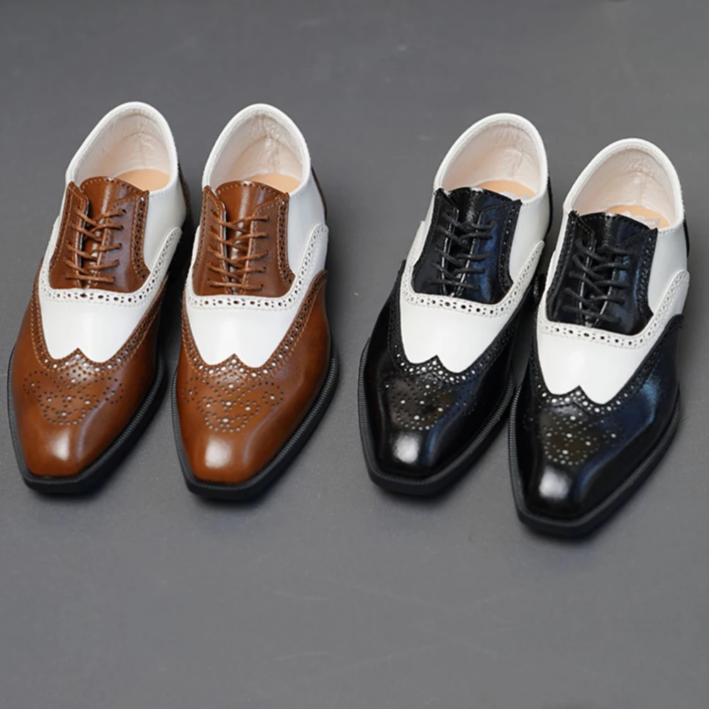 D09-P728 children handmade toy Uncle ID75 Doll BJD/SD doll shoes Brown color blocked leather shoes 1pair
D09-P728 children handmade toy Uncle ID75 Doll BJD/SD doll shoes Brown color blocked leather shoes 1pair