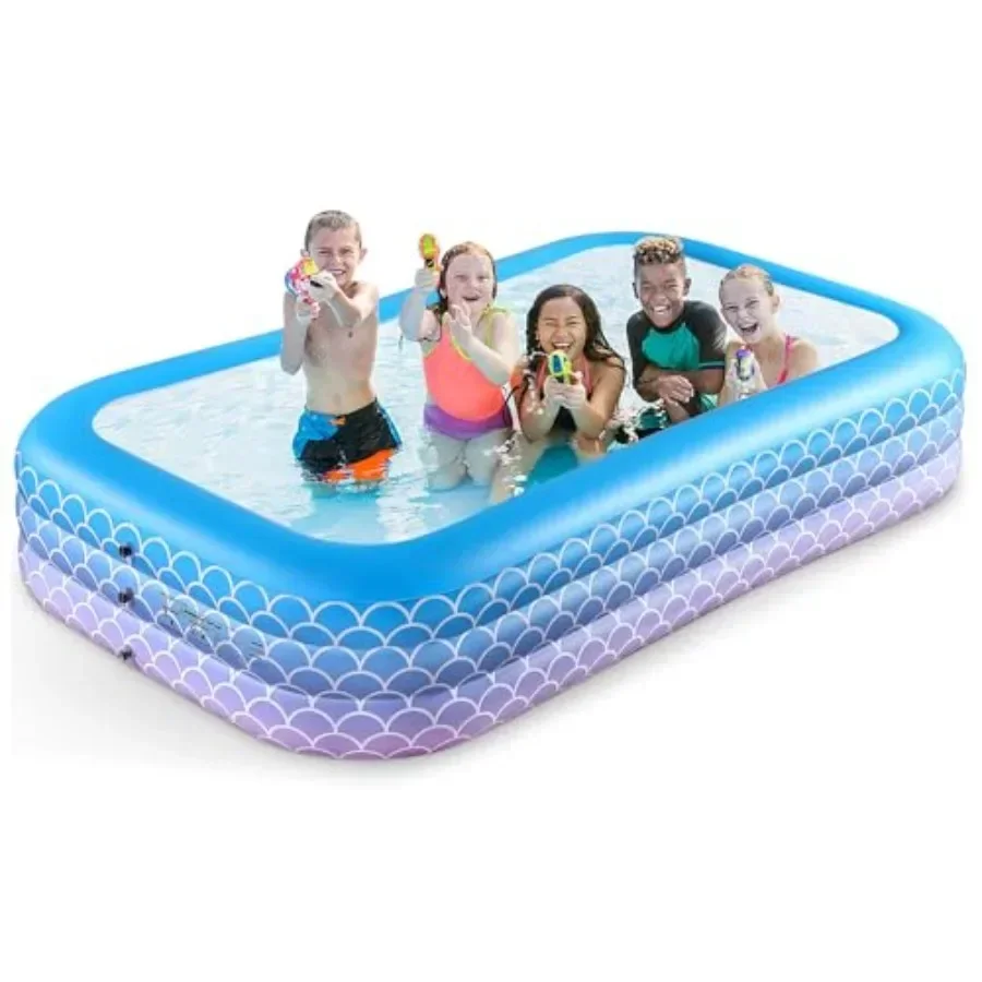 Upgrade Inflatable Pool for Kids and Adults-130"*72"*22" Full-Sized Inflatable Swimming Pool Leakproof Blow Up Above Ground for
Upgrade Inflatable Pool for Kids and Adults-130"*72"*22" Full-Sized Inflatable Swimming Pool Leakproof Blow Up Above Ground for