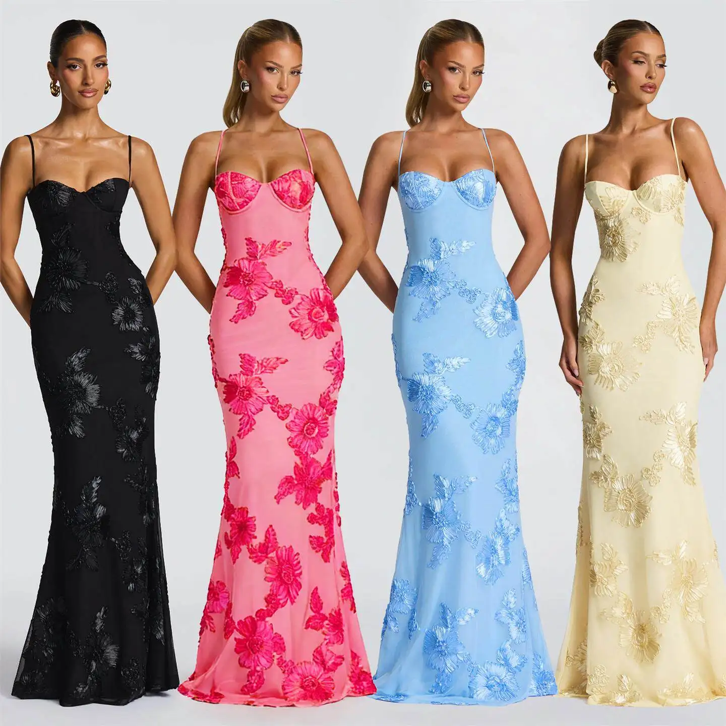Elegant Backless Strapless Evening Dress Sexy Cross-Border Fashion Women's Midi Skirt without Sleeve Three-acetate Fiber
Elegant Backless Strapless Evening Dress Sexy Cross-Border Fashion Women's Midi Skirt without Sleeve Three-acetate Fiber