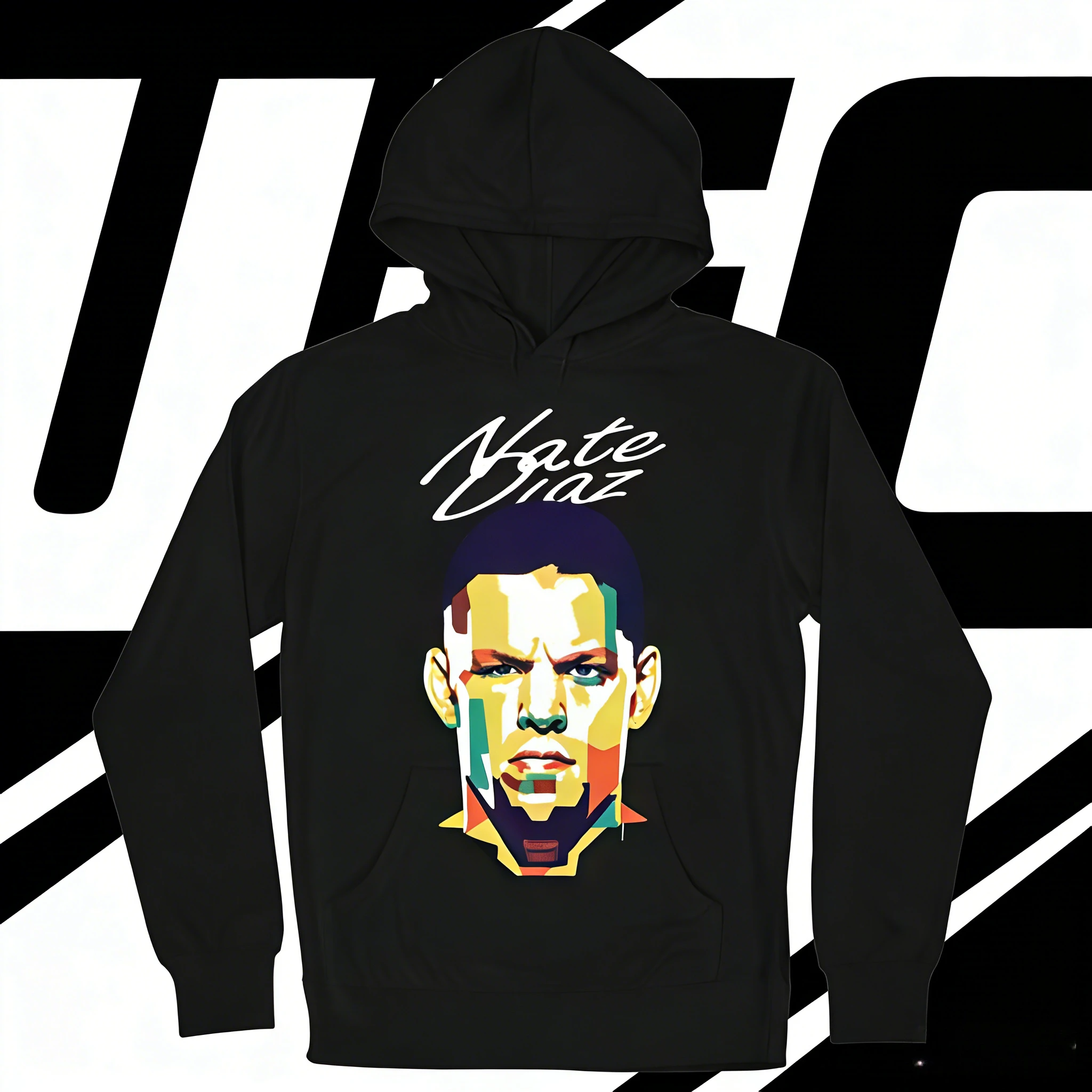 UFC Nate Diaz 2026, осень/зима, 100% хлопок, дышащая повседневная удобная спортивная рубашка с капюшоном — подходит для мужчин и женщин
UFC Nate Diaz 2026, осень/зима, 100% хлопок, дышащая повседневная удобная спортивная рубашка с капюшоном — подходит для мужчин и женщин