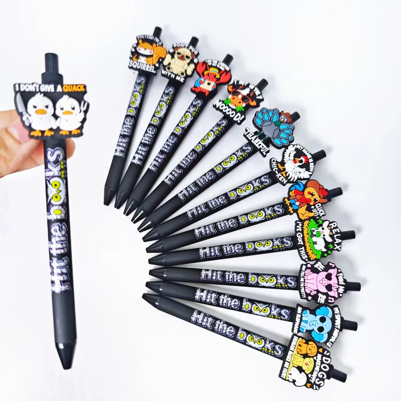 6/12pcs Funny Animal Phrase Theme Patch Pen Ballpoint Pen Daily Office Student Learning Stationery Gift Pen
6/12pcs Funny Animal Phrase Theme Patch Pen Ballpoint Pen Daily Office Student Learning Stationery Gift Pen
